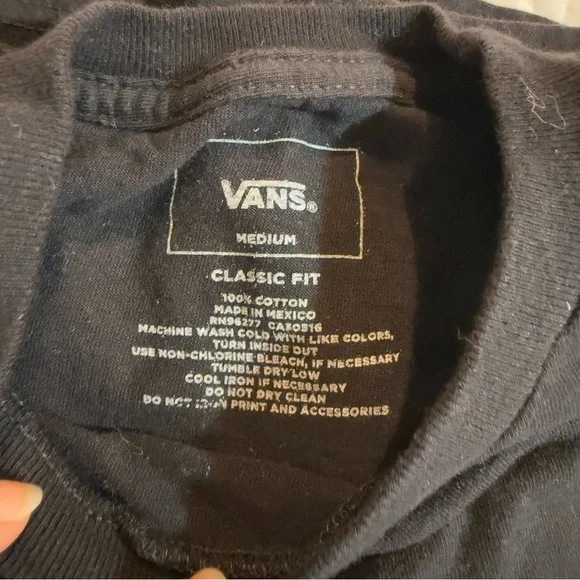 Vans | Men’s Cotton long sleeve Black medium - Picture 7 of 7